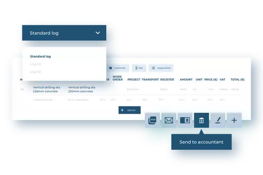 Integrated invoice templates