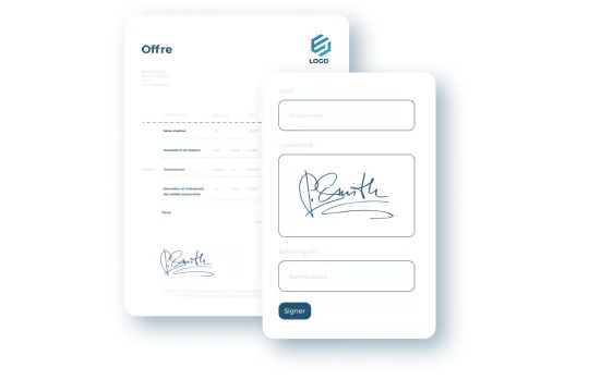 Offerteprogramma - digitaal ondertekenen